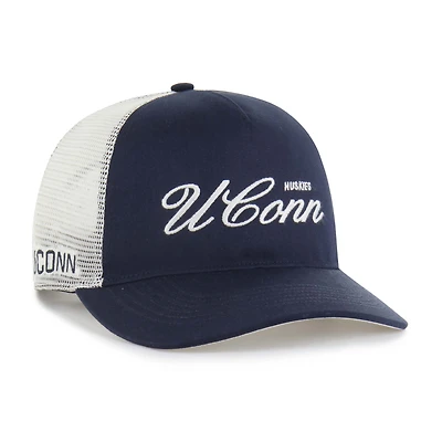 Casquette ajustable unisexe « 47 Navy UConn Huskies Contemporary Basics Foundation Trucker Hitch »