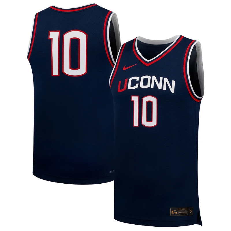 Maillot de basketball réplique unisexe Nike n° 10 blanc UConn Huskies