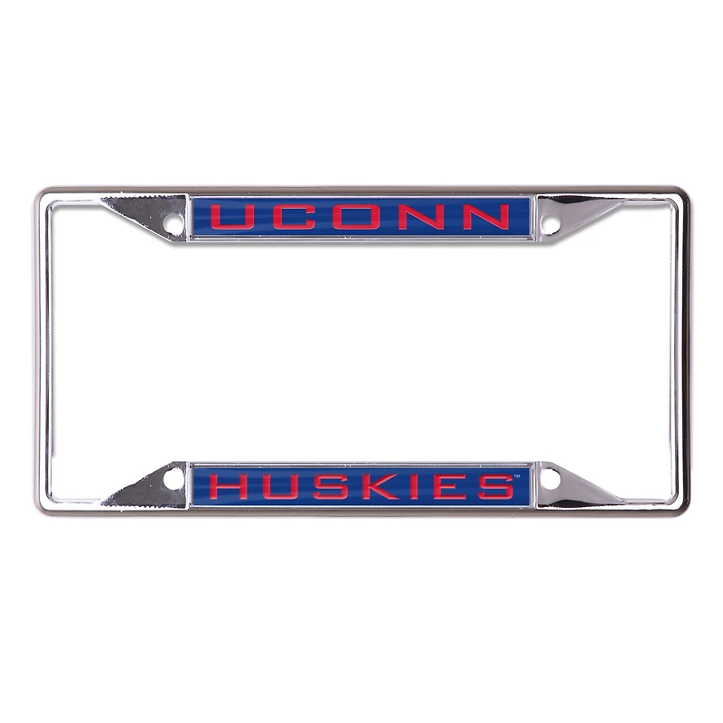 Cadre de plaque d'immatriculation en métal WinCraft UConn Huskies