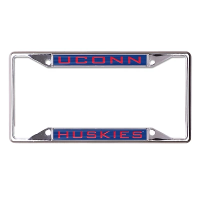 Cadre de plaque d'immatriculation en métal WinCraft UConn Huskies