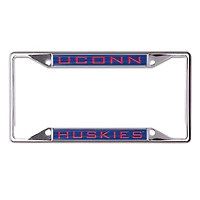 Cadre de plaque d'immatriculation en métal WinCraft UConn Huskies