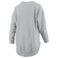Women's Pressbox  Gray UConn Huskies 2025 WBB National Champions Melange Poncho Pullover Sweatshirt