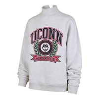 Women's '47  Gray UConn Huskies Laurel Arch Mock Neck Sweatshirt