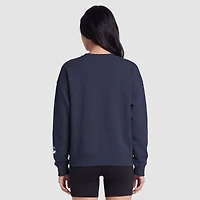 Sweat-shirt polaire à col rond Champion bleu marine UConn Huskies pour femmes