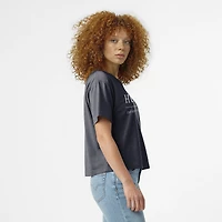 Women's Champion  Navy UConn Huskies Waist Length Wordmark T-Shirt