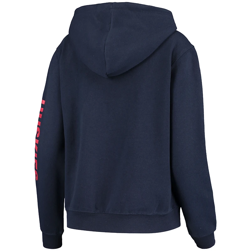 Sweat à capuche Colosseum Navy UConn Huskies Loud and Proud pour femme