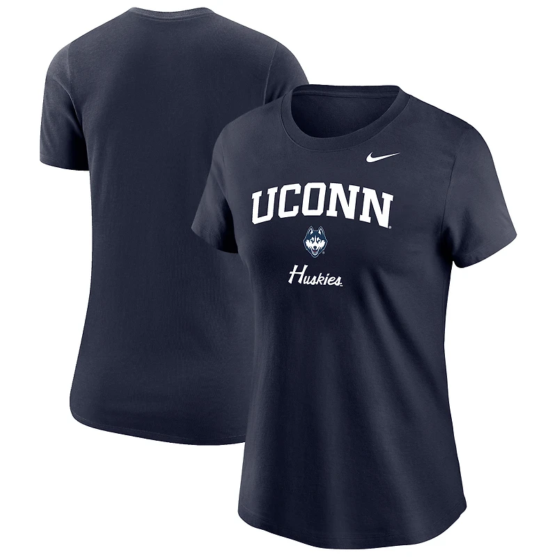 Women's Nike Navy UConn Huskies Primary T-Shirt