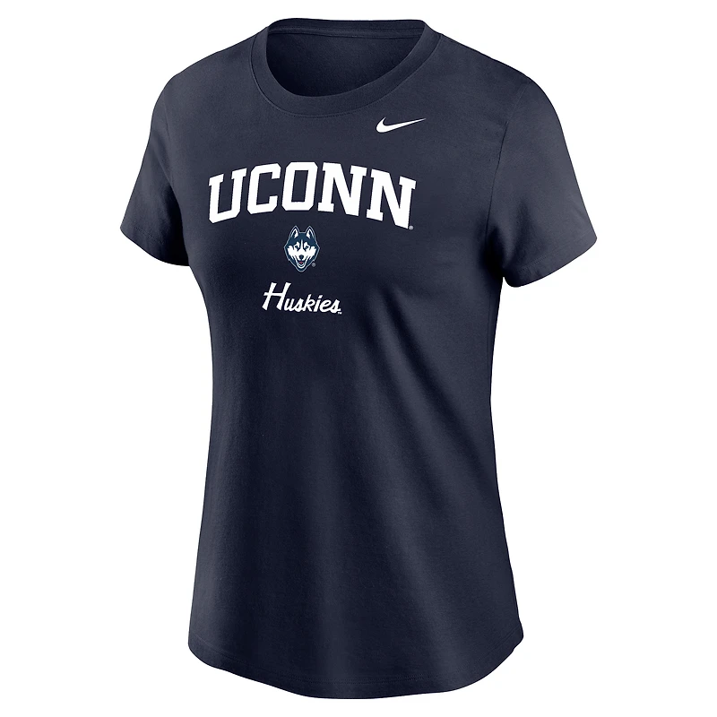 Women's Nike Navy UConn Huskies Primary T-Shirt