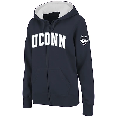 Chandail à capuchon avec nom arqué UConn Huskies pour femme Stadium Athletic Navy