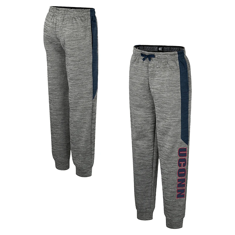 Pantalon polaire gris chiné Colosseum pour jeunes des Huskies de l'UConn