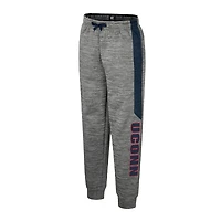 Pantalon polaire gris chiné Colosseum pour jeunes des Huskies de l'UConn
