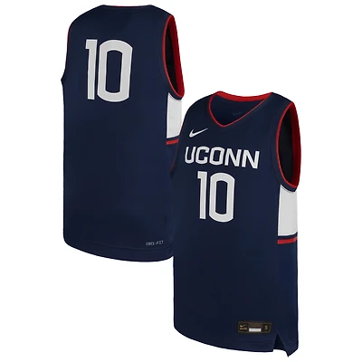 Maillot de basketball réplique Jordan Brand n° 10 bleu marine UConn Huskies pour enfant