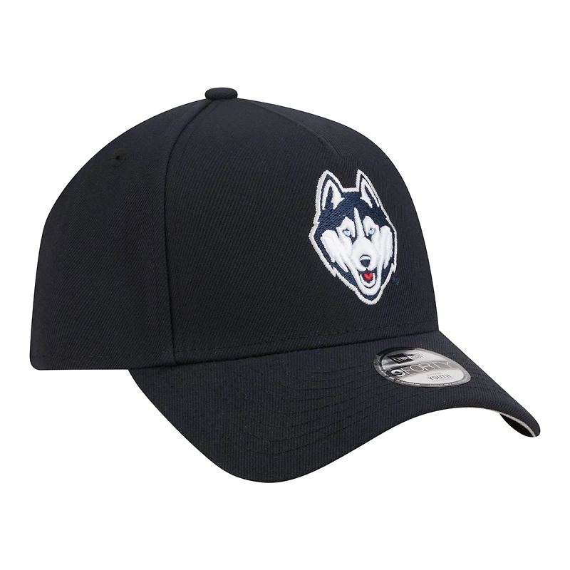 Youth New Era Navy UConn Huskies 9FORTY A-Frame Adjustable Hat