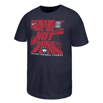 Youth Nike  Navy UConn Huskies 2026 NCAA Men's Basketball Tournament March Madness Final Four T-Shirt