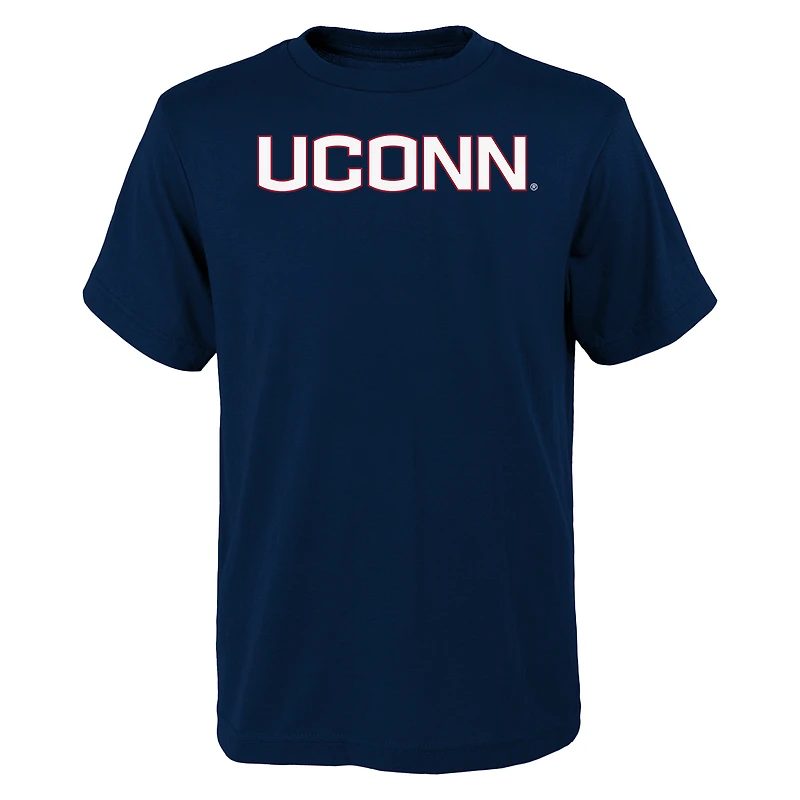 Youth Outerstuff Navy UConn Huskies Primary Logo T-Shirt