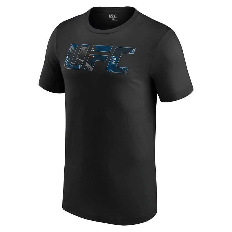 T-shirt noir Khamzat Chimaev UFC Unrivaled pour homme
