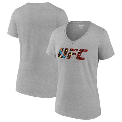Women's Alex Pereira Black UFC Unrivaled V-Neck T-Shirt