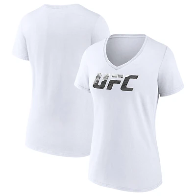 Women's Khalil Rountree Black UFC Unrivaled V-Neck T-Shirt