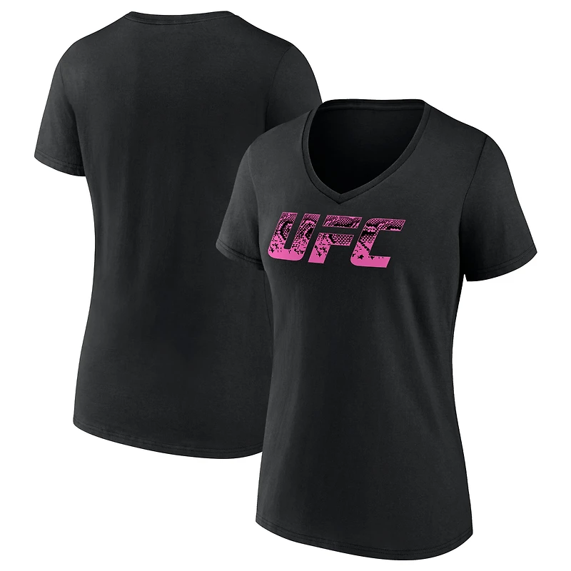 T-shirt noir à col en V Sean O'Malley UFC Unrivaled pour femmes