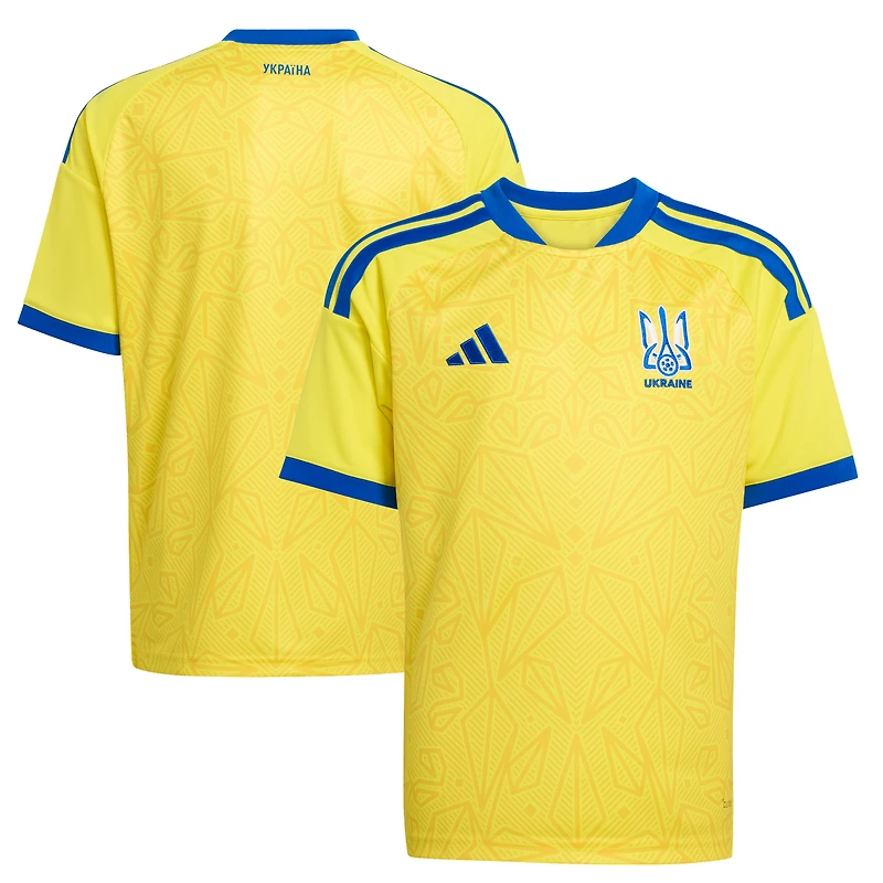 Youth adidas Yellow Ukraine National Team FIFA x World Cup 2026 Home Replica Jersey