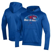 Sweat à capuche polaire Under Armour bleu UMass Lowell River Hawks pour homme