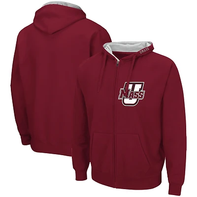 Chandail à capuchon Colosseum Maroon UMass Minutemen Arch & Logo 3.0 pour homme