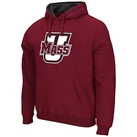 Sweat à capuche bordeaux Colosseum UMass Minutemen Arch and Logo pour homme