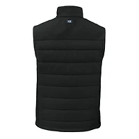 Men's Cutter & Buck  Black UMass Minutemen Evoke Hybrid Eco Softshell Recycled Full-Zip Vest