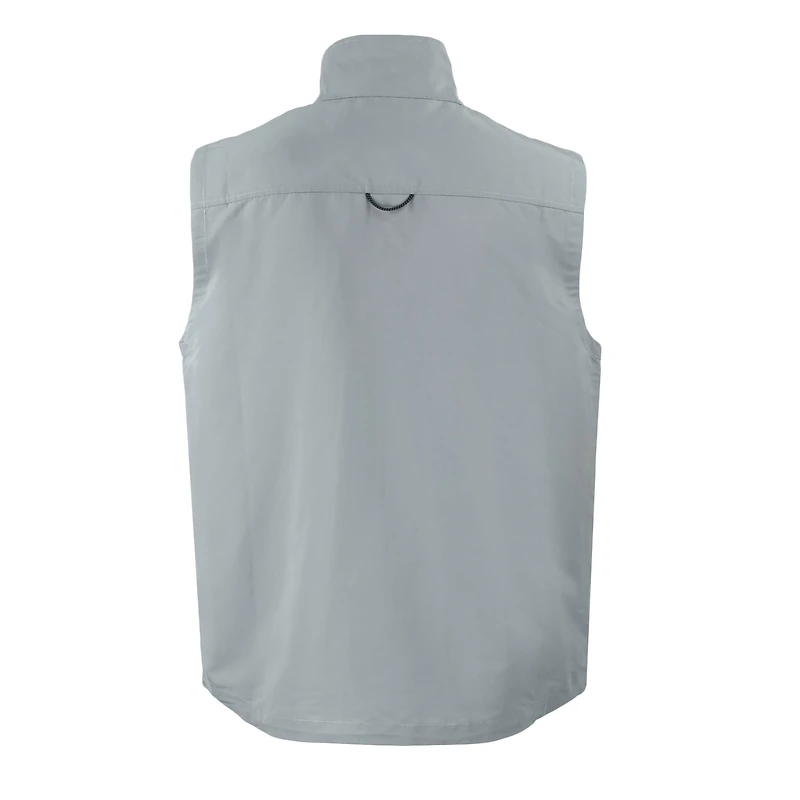 Gilet zippé entièrement recyclé UMass Minutemen Charter Eco pour homme, gris Cutter & Buck