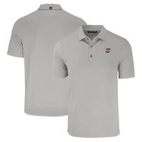 Men's Cutter & Buck  Gray UMass Minutemen Forge Eco Stretch Recycled Polo