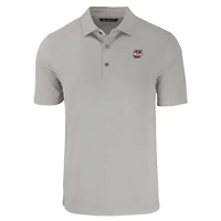 Men's Cutter & Buck  Gray UMass Minutemen Forge Eco Stretch Recycled Polo