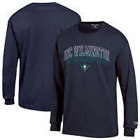 Men's Champion  Navy UNC Wilmington Seahawks Team Long-Sleeve T-Shirt