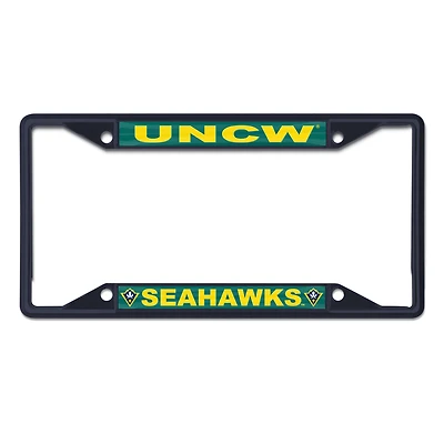 Cadre de plaque d'immatriculation couleur chrome WinCraft UNC Wilmington Seahawks