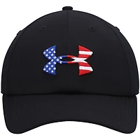 Casquette réglable noire Freedom Blitzing Under Armour pour hommes