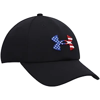 Casquette réglable noire Freedom Blitzing Under Armour pour hommes
