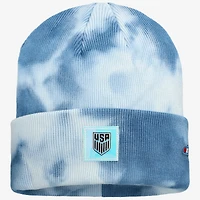 Unisex Blue USMNT Psychedelic Tri-Blend Cuffed Knit Hat