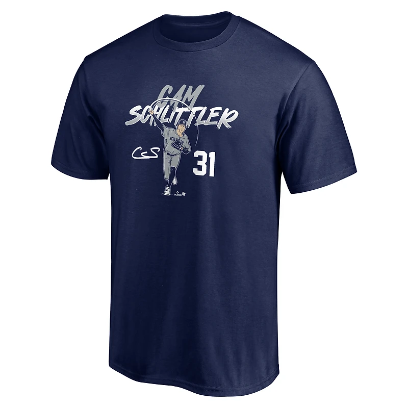 Unisex BreakingT Cam Schlittler Navy Ace Pose T-Shirt