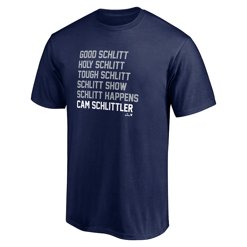 Unisex BreakingT Cam Schlittler Navy Schlitt List T-Shirt