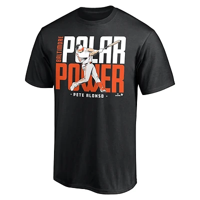 Unisex BreakingT Pete Alonso Black Baltimore Orioles Polar Power T-Shirt
