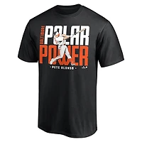 T-shirt unisexe BreakingT Pete Alonso noir Baltimore Orioles Polar Power