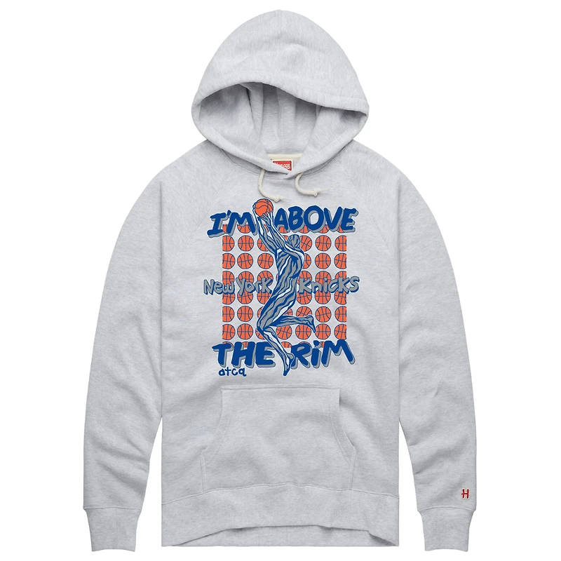 Unisex Homage Ash New York Knicks x A Tribe Called Quest I'm Above The Rim Tri-Blend Hoodie
