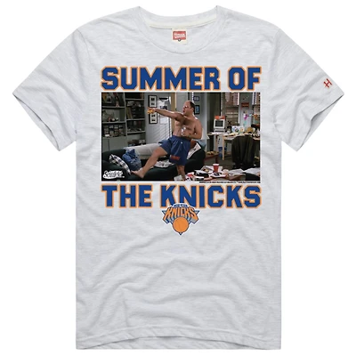 Unisex Homage Ash New York Knicks x Seinfeld Summer of the Tri-Blend T-Shirt