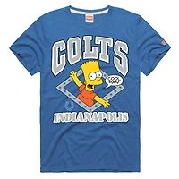 T-shirt unisexe Hommage Royal Indianapolis Colts x Les Simpsons en mélange de trois matières