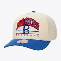 Casquette unisexe Mitchell & Ness crème Brooklyn Dodgers Retro Arch Pro à pincement ajustable