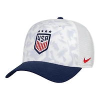 Unisex Nike White USWNT Rise Printed Trucker Adjustable Hat