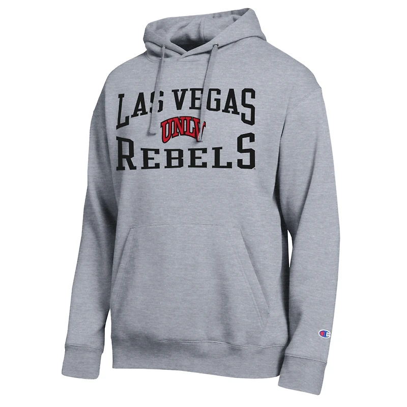 Men's Champion  Heather Gray UNLV Rebels Team Hoodie