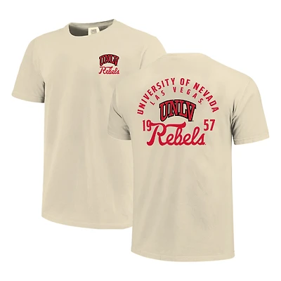 Men's Cream UNLV Rebels Comfort Colors Mascot Overlay T-Shirt