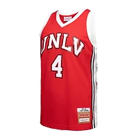 Maillot de joueur Swingman Mitchell & Ness Larry Johnson rouge UNLV Rebels 1989/90 pour homme