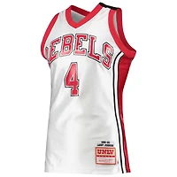Maillot authentique Mitchell & Ness Larry Johnson pour homme, blanc, UNLV Rebels 1989/90