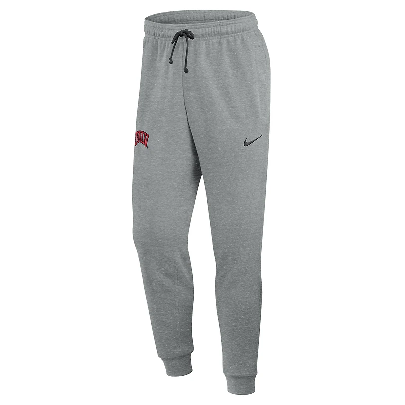 Men's Nike Heather Gray UNLV Rebels Basketball Practice Dri-FIT Taper Sweatpants
